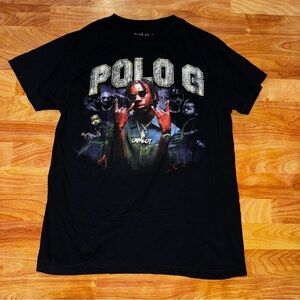 Polo G Rapper Rap Tee Shirt Adult Medium Black Hip Hop Band T-shirt Preowned